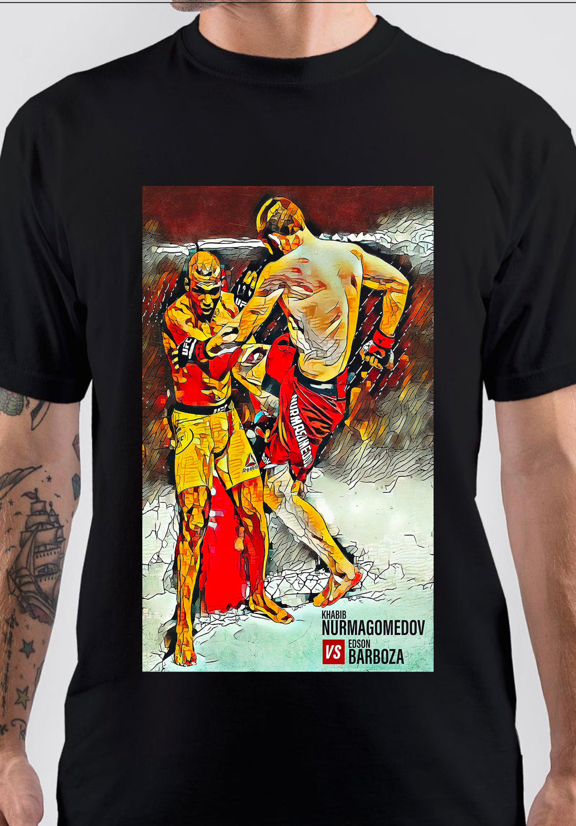Edson Barboza Art T-Shirt Style001 Hoodie, Sweatshirt | PureTeeCo.com