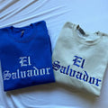El Salvador Embroidered Sweatshirt, Mi Pais El Salvador, Guanaco Guanaca T-Shirts, Hoodie | PureTeeCo.com