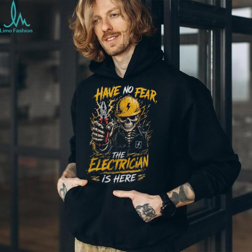 Electrician Have No Fear Pliers Lightning Skull Shirt