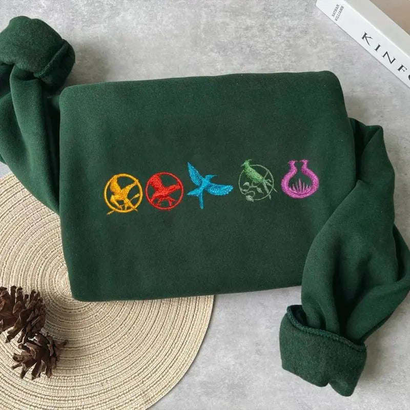 Embroidered Hunger Games Sweatshirt, Bookish Hoodie, Reading Book Sweatshirt, Bookworm Shirt | PureTeeCo.com