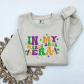 Embroidered In My Mardi Gras Era Sweatshirt, Mardi Gras Beads Sweater, Mardi Gras Outfit For Womenstyle{n002}2 T-Shirts,...