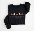 Emergency Department Halloween Sweatshirt, Halloween ER Nurse, Emergency Dept Sweater, ED ER Emergency Room Doctor Staff,...