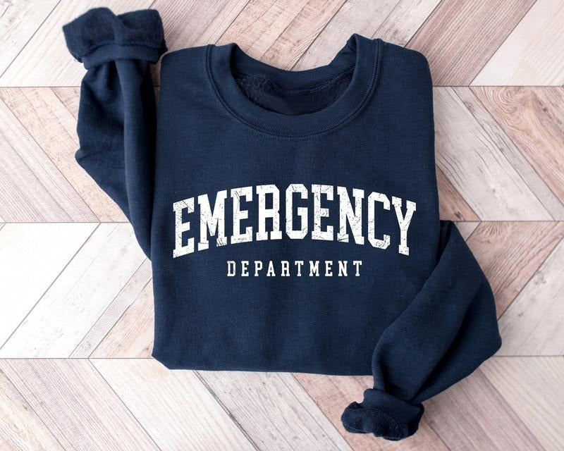 Emergency Department Nurse Sweatshirt, ER Nurse Sweater, Emergency Medicine Nurse Shirt, Emergency Nurse Shirt, Nursing...
