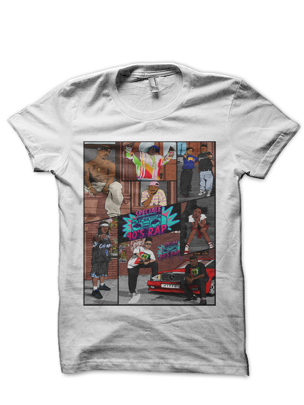 90s Eminem Rap White T-Shirt Hoodie, Sweatshirt | PureTeeCo.com