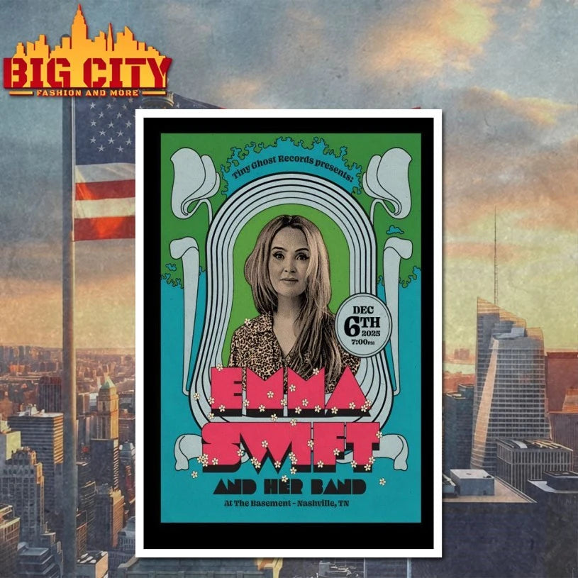 Emma Swift Dec 6 2025 The Basement in Nashville TN Poster shirt