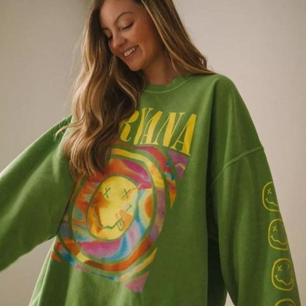 Emoji Print Pullover Long Sleeve Sweatshirt T-Shirts, Hoodie | PureTeeCo.com