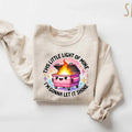 Emotional Dumpster Fire Sweatshirt, This Little Light of Mine,Mental Health, Dumpster Fire Shirts Hoodie | PureTeeCo.com