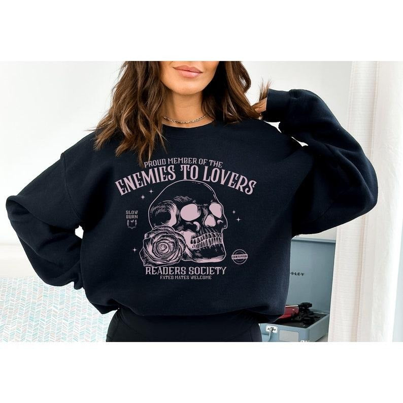 Enemies To Lovers Sweatshirt Book Trope Sweater Booklover Shirt Romantasy Reader Romantasy Morally Grey Shirt Smut Shirt...