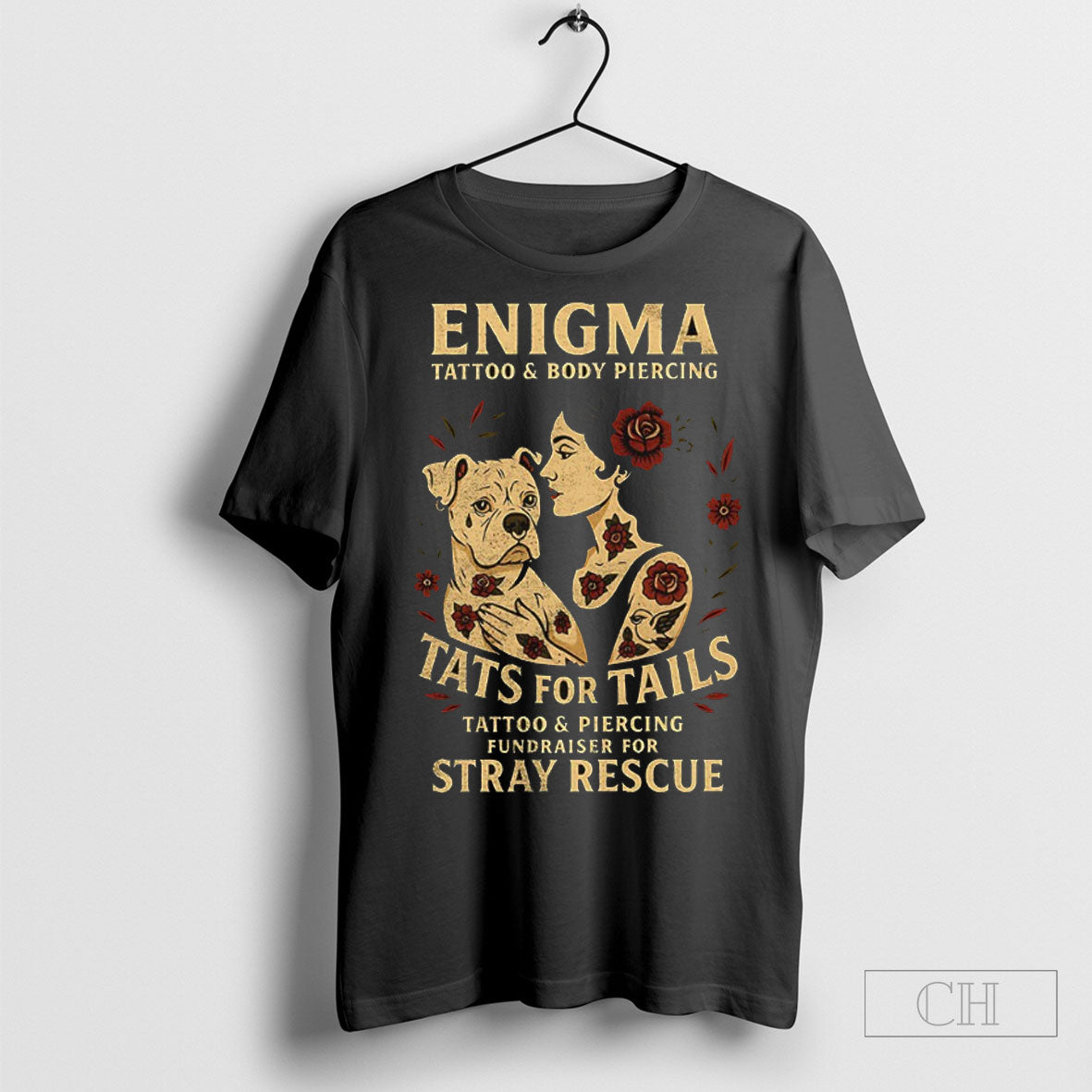Enigma Tattoo And Body Piercing Tats For Tails Shirt Hoodie, Sweatshirt | PureTeeCo.com