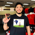 Enjoy the World Cup in peace running away Trump graphic shirt