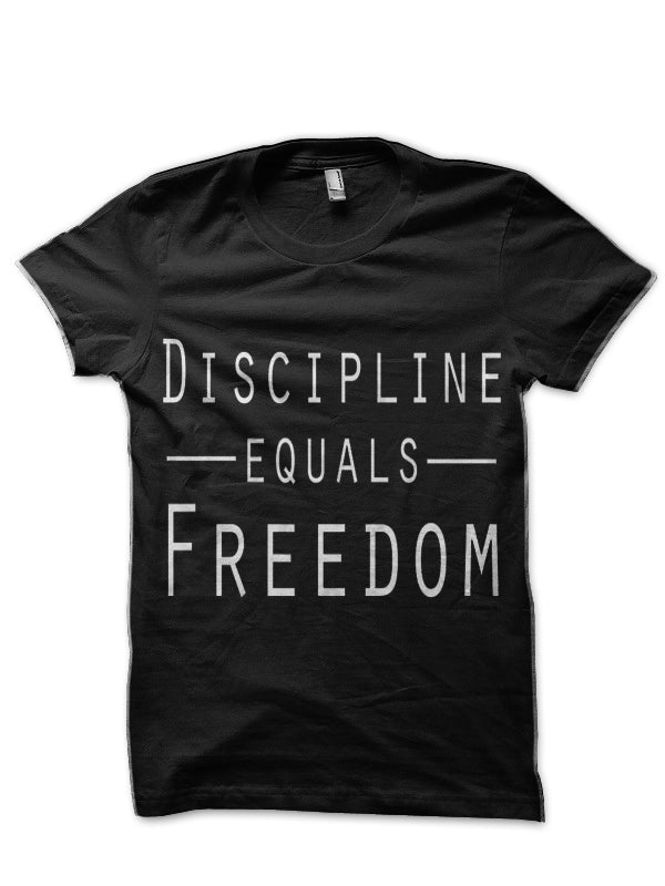 Equals Freedom Discipline Black T-Shirt Hoodie, Sweatshirt | PureTeeCo.com