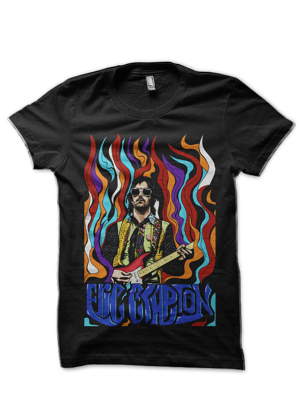 Eric Clapton Black T-Shirt Style001 Hoodie, Sweatshirt | PureTeeCo.com