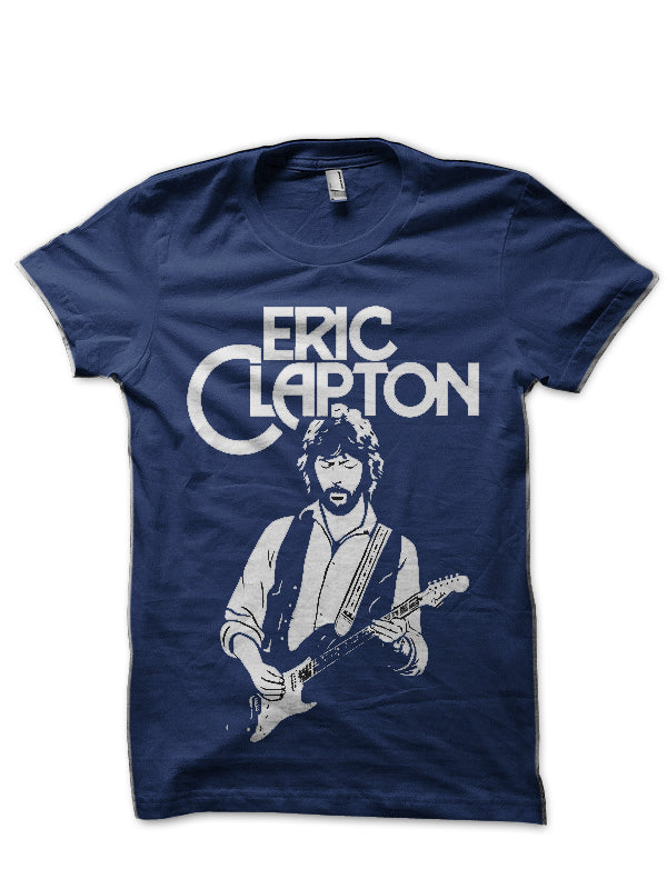 Eric Clapton Navy Blue T-Shirt Hoodie, Sweatshirt | PureTeeCo.com