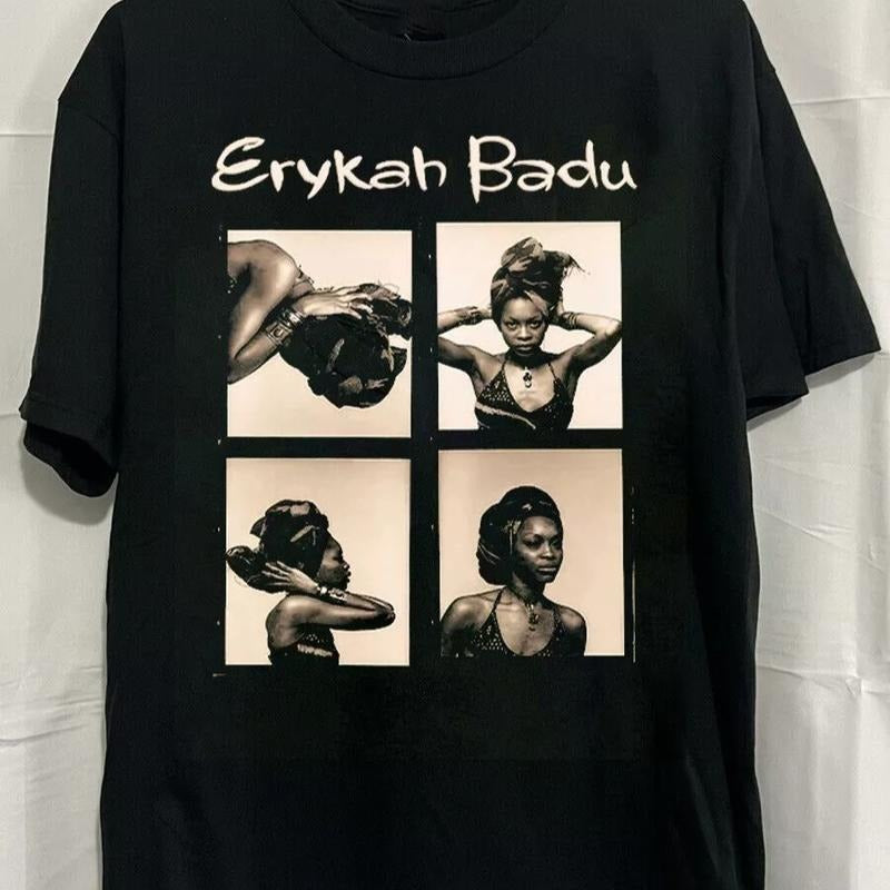 Erykah Badu Band Collection Full Size S to 5XL Cotton Unisex T-shirt Hoodie, Sweatshirt | PureTeeCo.com