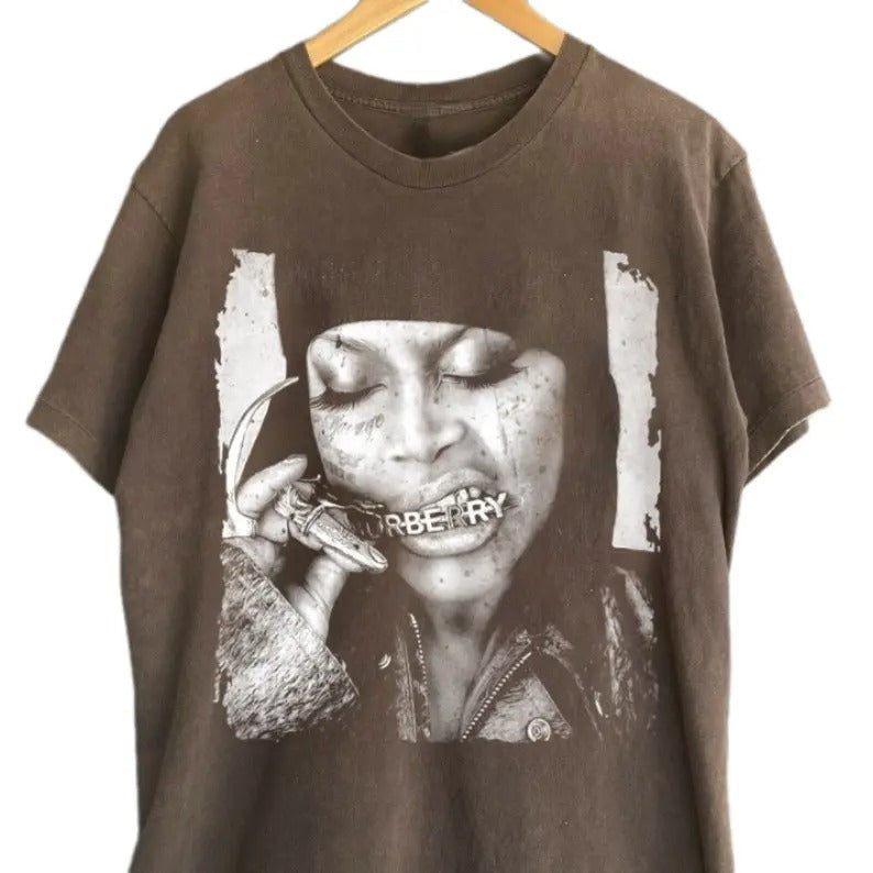 Erykah Badu Shirt, Erykah Badu Unisex Cotton T-shirt, Hip-Hop Retro Graphic Shirt, Gift For Fan Classic Fabric Hoodie,...