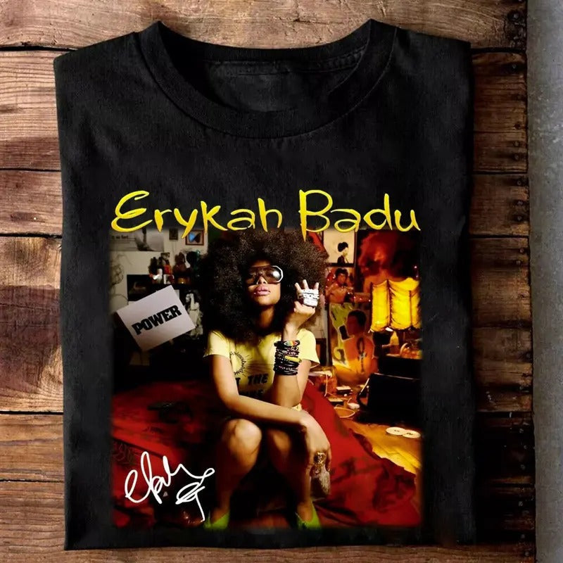 Erykah Badu Singer Shirt New Popular Unisex S-3XL T-Shirt Hoodie, Sweatshirt | PureTeeCo.com