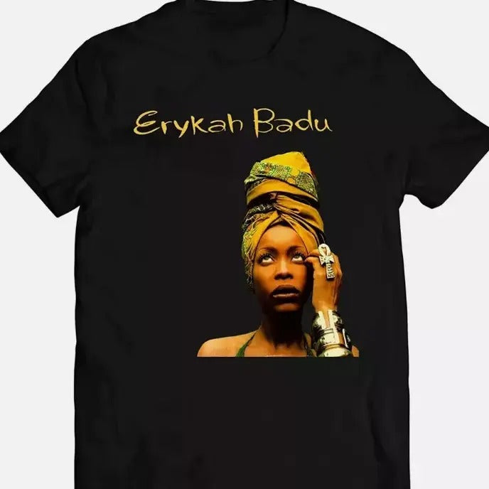 Erykah Badu T-shirt Tee Men Women All Size Cotton Menswear Cotton Menswear Hoodie, Sweatshirt | PureTeeCo.com