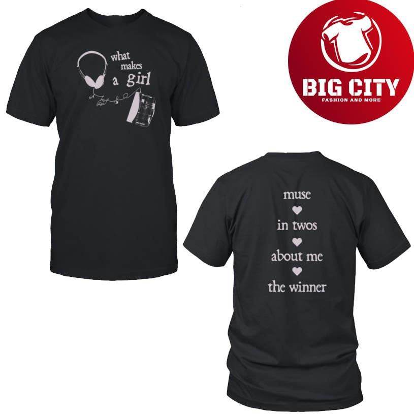Esha Tewari What Makes A Girl Music In Twos About Me The Winner Two Sided Shirt