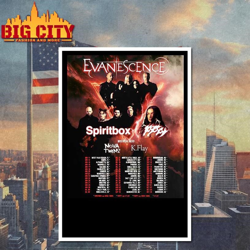 Evanescence 2026 The Big Comeback Shirt