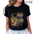 Even In The Midst Of My Storm I See God Working It Out For T-Shirt Casual Style Crew Neck Short Sleeve T-Shirt Tops...