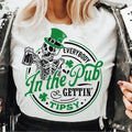 Everybody in the pub gettin tipsy Vintage Tee, St Paddy's Crewneck Sweatshirt, St Patricks Day Hoodie | PureTeeCo.com