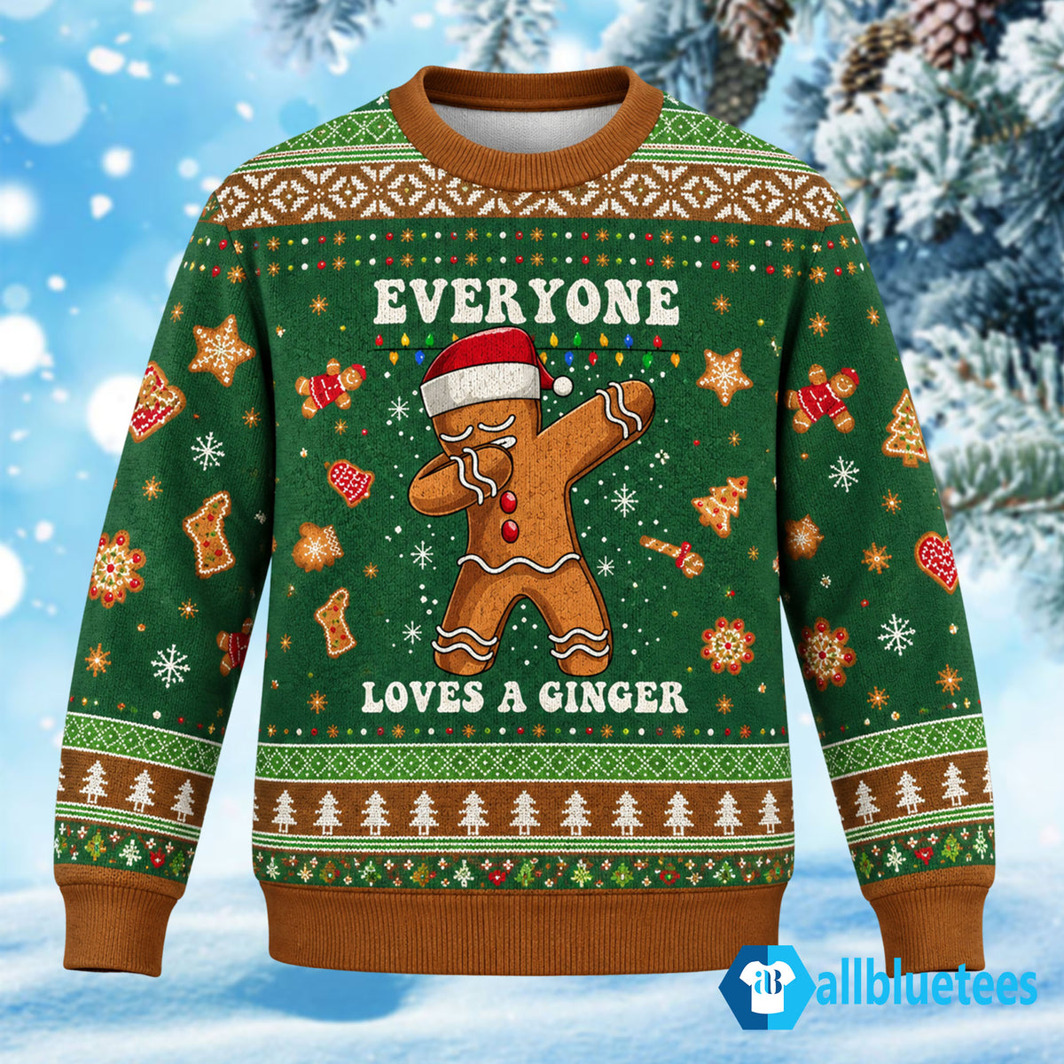 Everyone Loves A Ginger Ugly Christmas Sweater