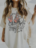 Everything Is Fine Vintage T-ShirtTrendy Graphic T-Shirt Skull Rebel Rock n Roll Grunge Edgy Outfit Boho Hippie, Unisex...