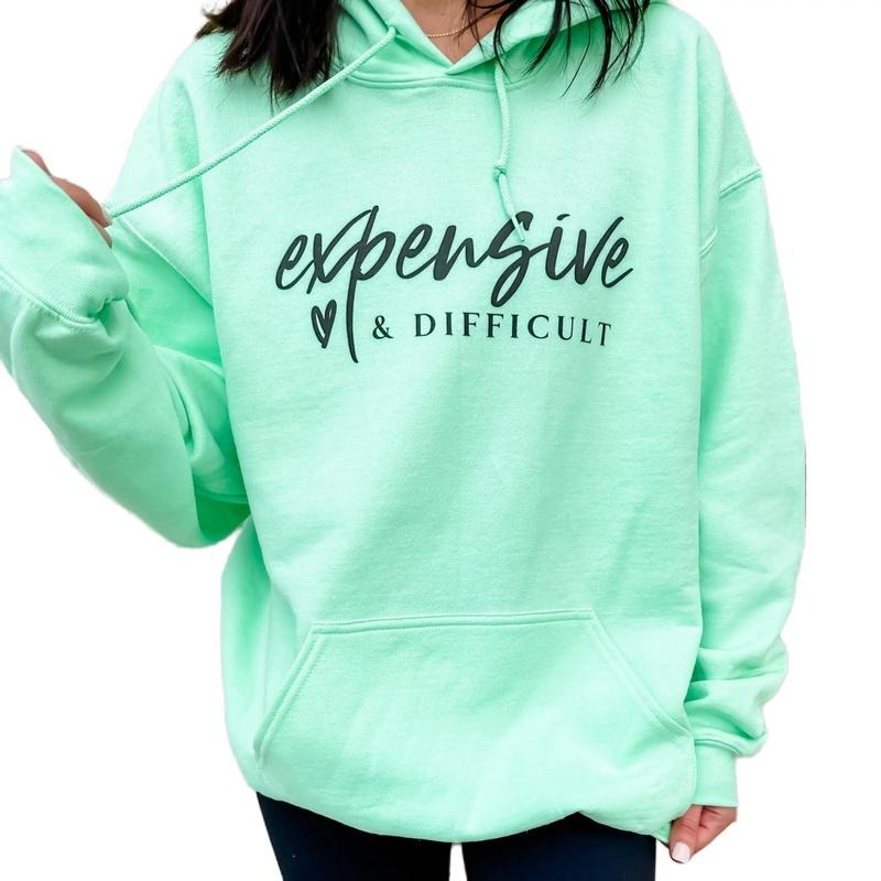 Expensive & Difficult Graphic Hoodie T-Shirts, Sweatshirt | PureTeeCo.com