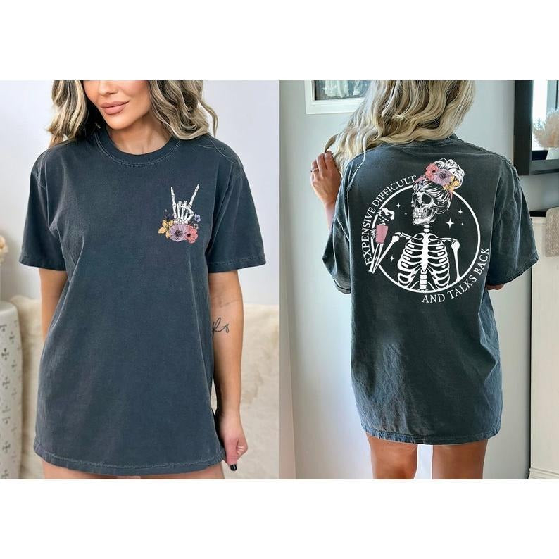 Expensive Difficult And Talks Back Shirt, Sarcastic Wife Shirt, Mom Life Sweatshirt, Retro Wife Shirt, Mothers Day Gifts...