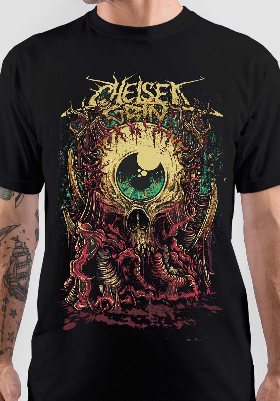 Eyeball Chelsea Grin T-Shirt Hoodie, Sweatshirt | PureTeeCo.com