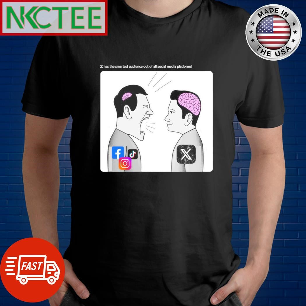 𝕏 has the smartest audience out of all social media platforms shirt