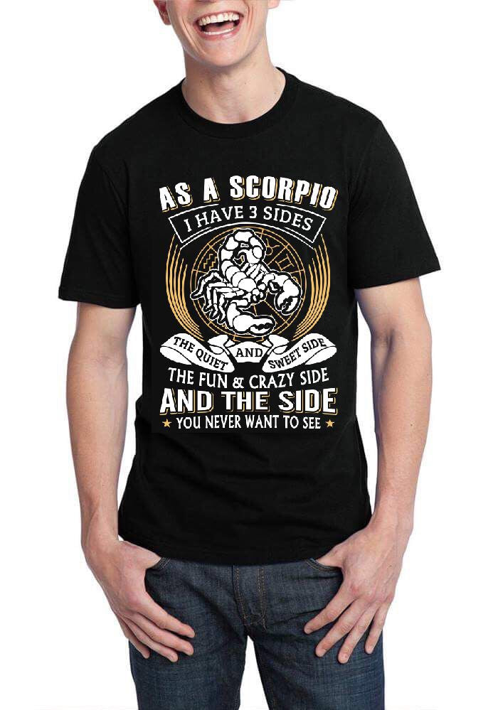 Scorpio Zodiac Black T-Shirt Hoodie, Sweatshirt | PureTeeCo.com