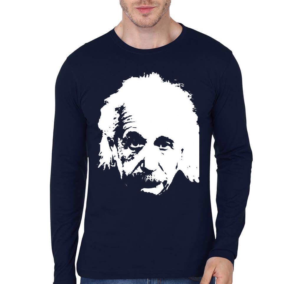 Albert Einstein Full Sleeve T-Shirt Hoodie, Sweatshirt | PureTeeCo.com