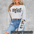 FANTASY READERS SWEATSHIRT W/ SLEEVE PRINT T-Shirts, Hoodie | PureTeeCo.com (Image 1)