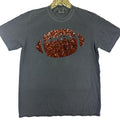 FAUX Glitter Football Comfort Colors T-Shirt Hoodie, Sweatshirt | PureTeeCo.com