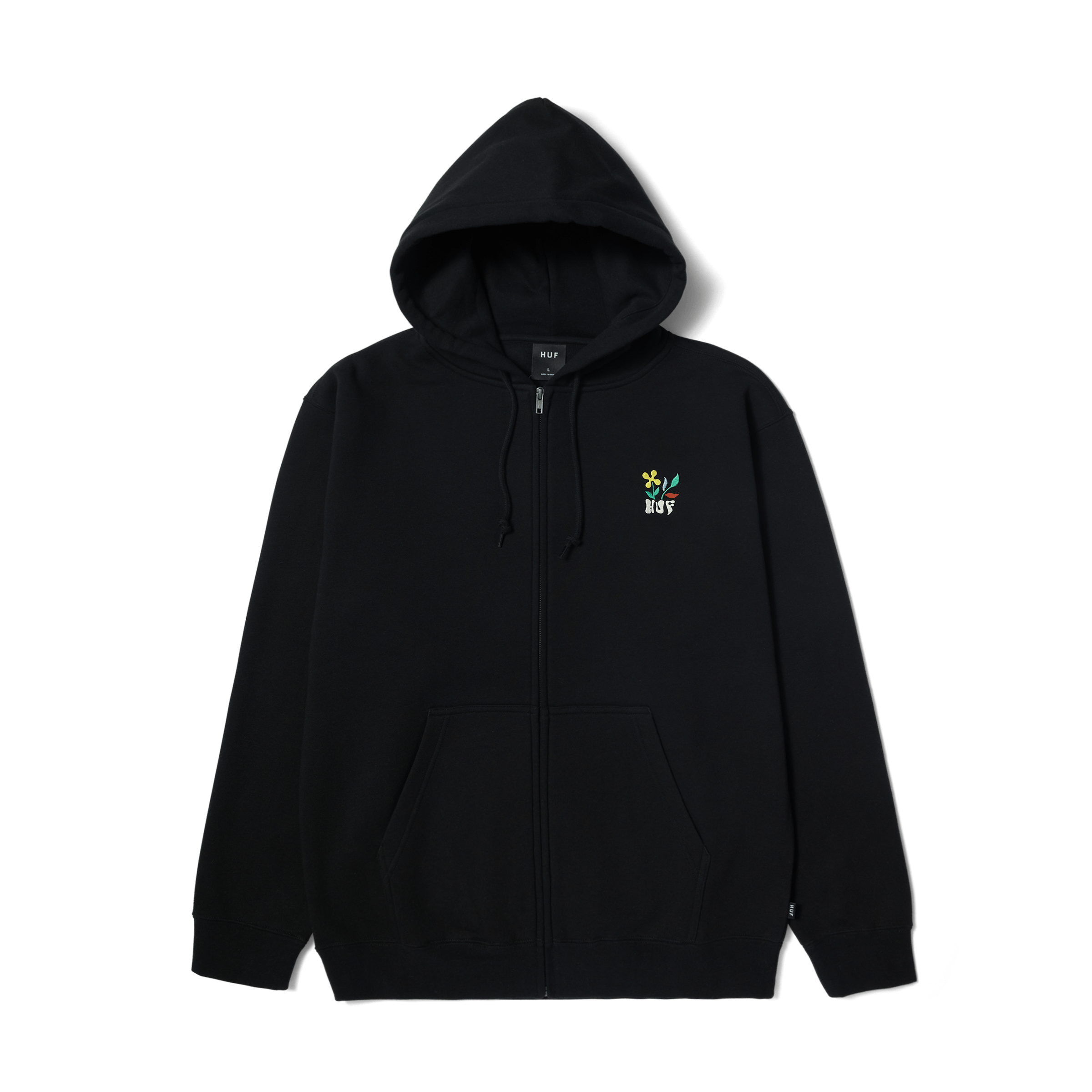 Flower Full-Zip Hoodie T-Shirts, Sweatshirt | PureTeeCo.com (Image 1)