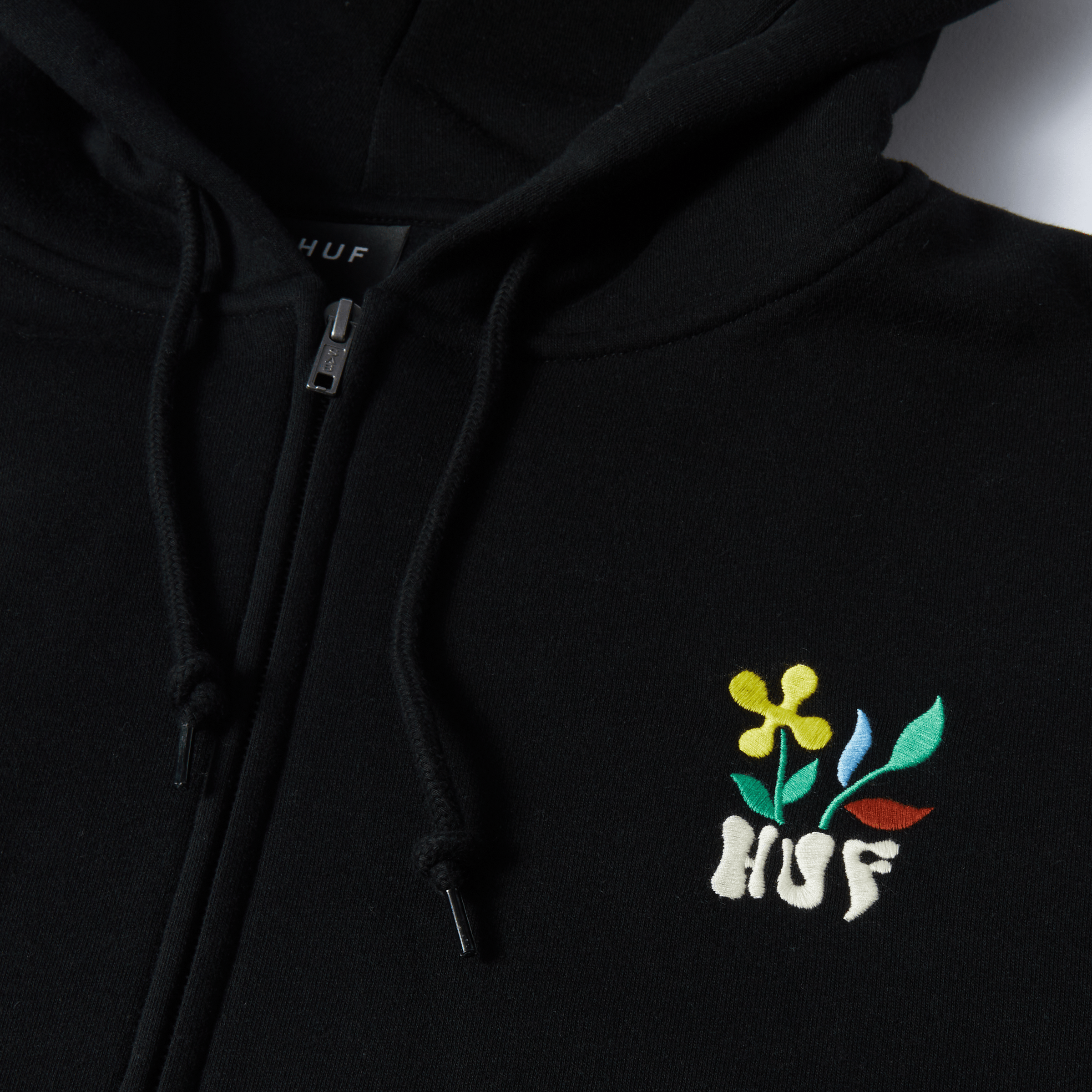 Flower Full-Zip Hoodie T-Shirts, Sweatshirt | PureTeeCo.com (Image 3)