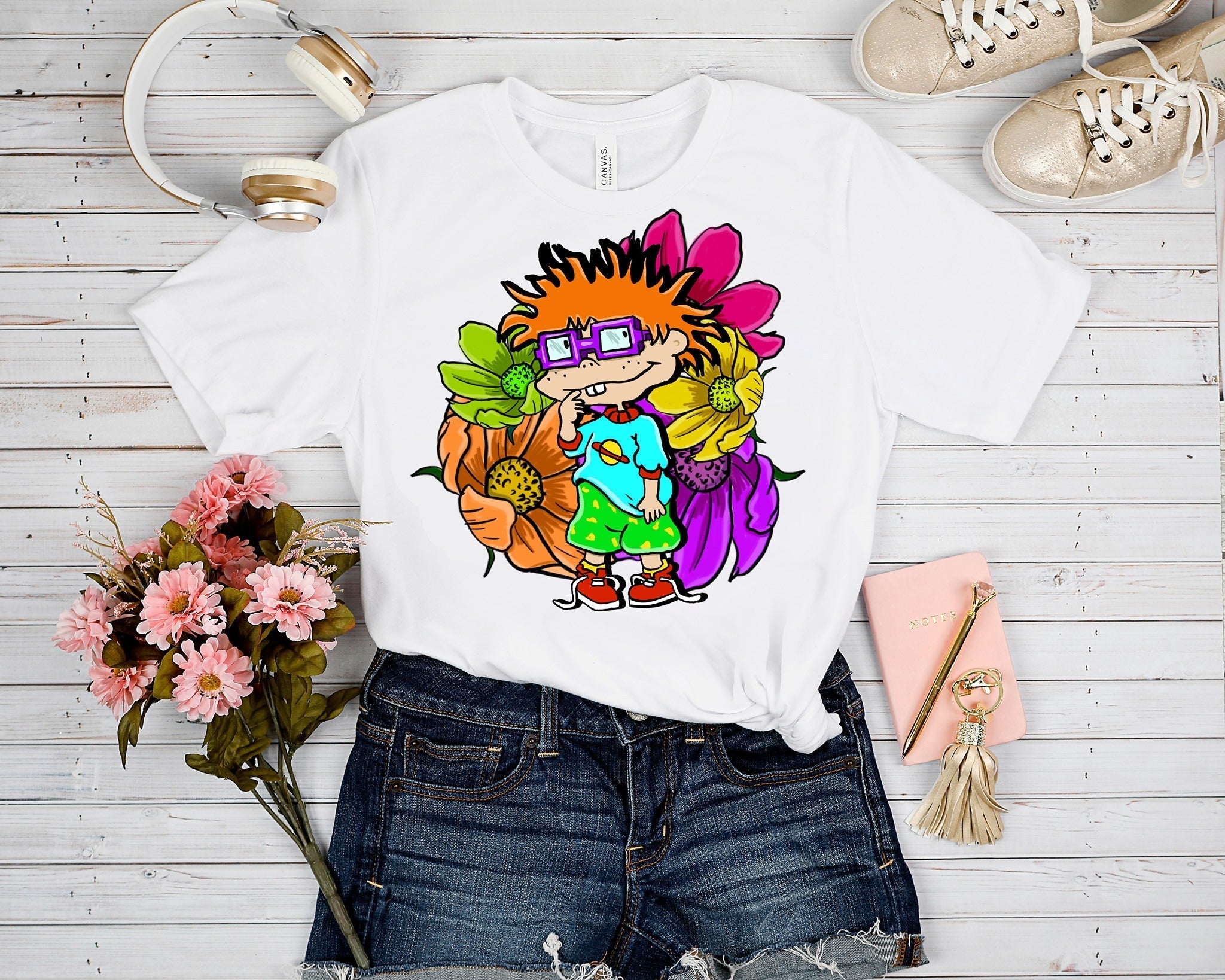 90'S TOON RUN- FLOWER BOY TEE Hoodie, Sweatshirt | PureTeeCo.com (Image 1)