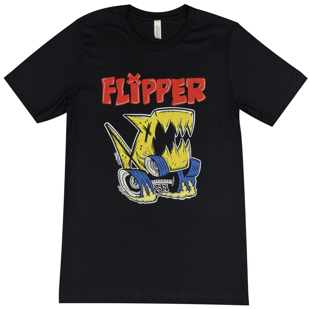 Flipper Monster Truck Tee Hoodie, Sweatshirt | PureTeeCo.com (Image 1)