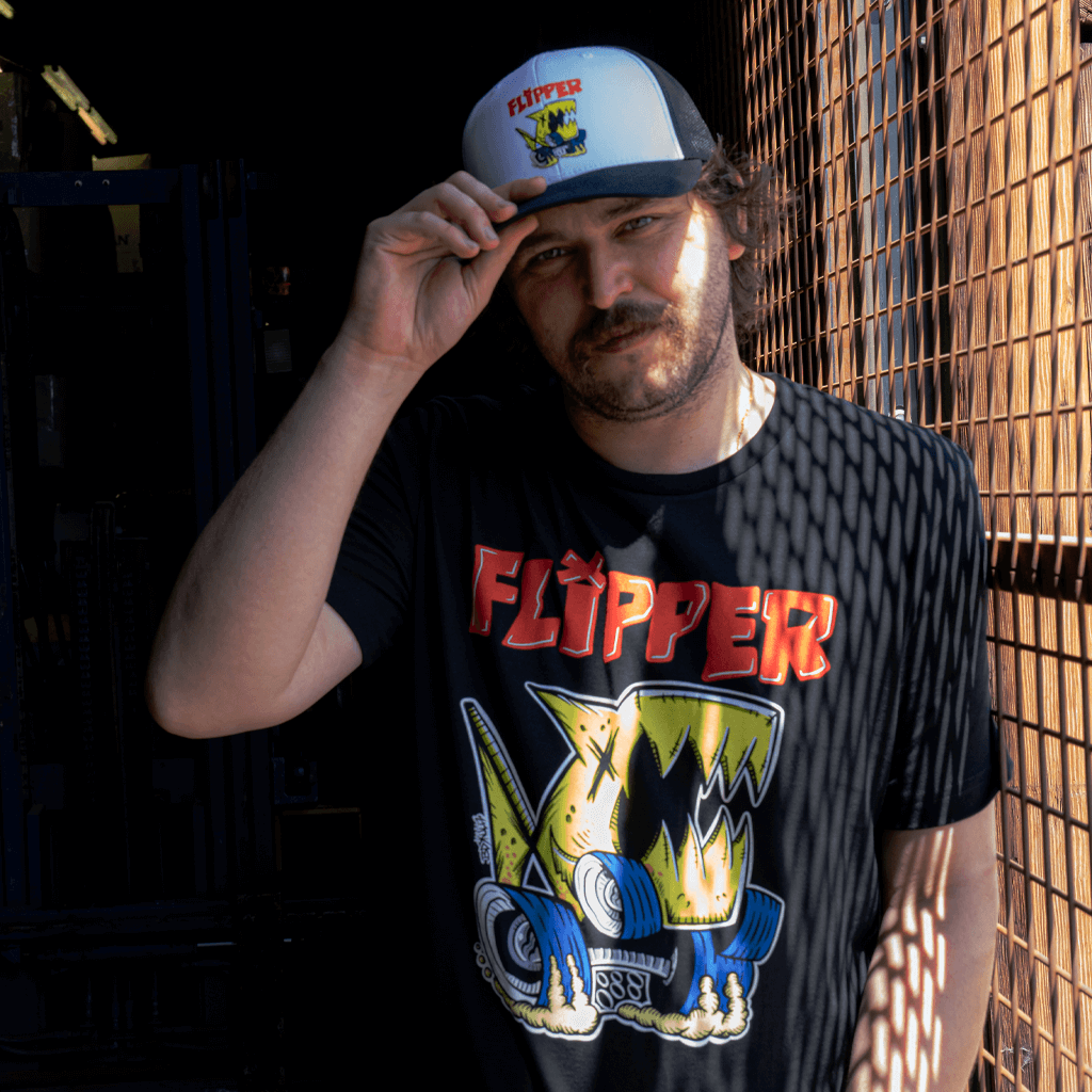 Flipper Monster Truck Tee Hoodie, Sweatshirt | PureTeeCo.com (Image 3)