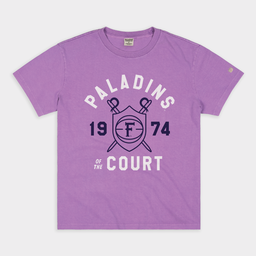 Furman Paladins of the Court Vintage Heavyweight Tee Hoodie, Sweatshirt | PureTeeCo.com