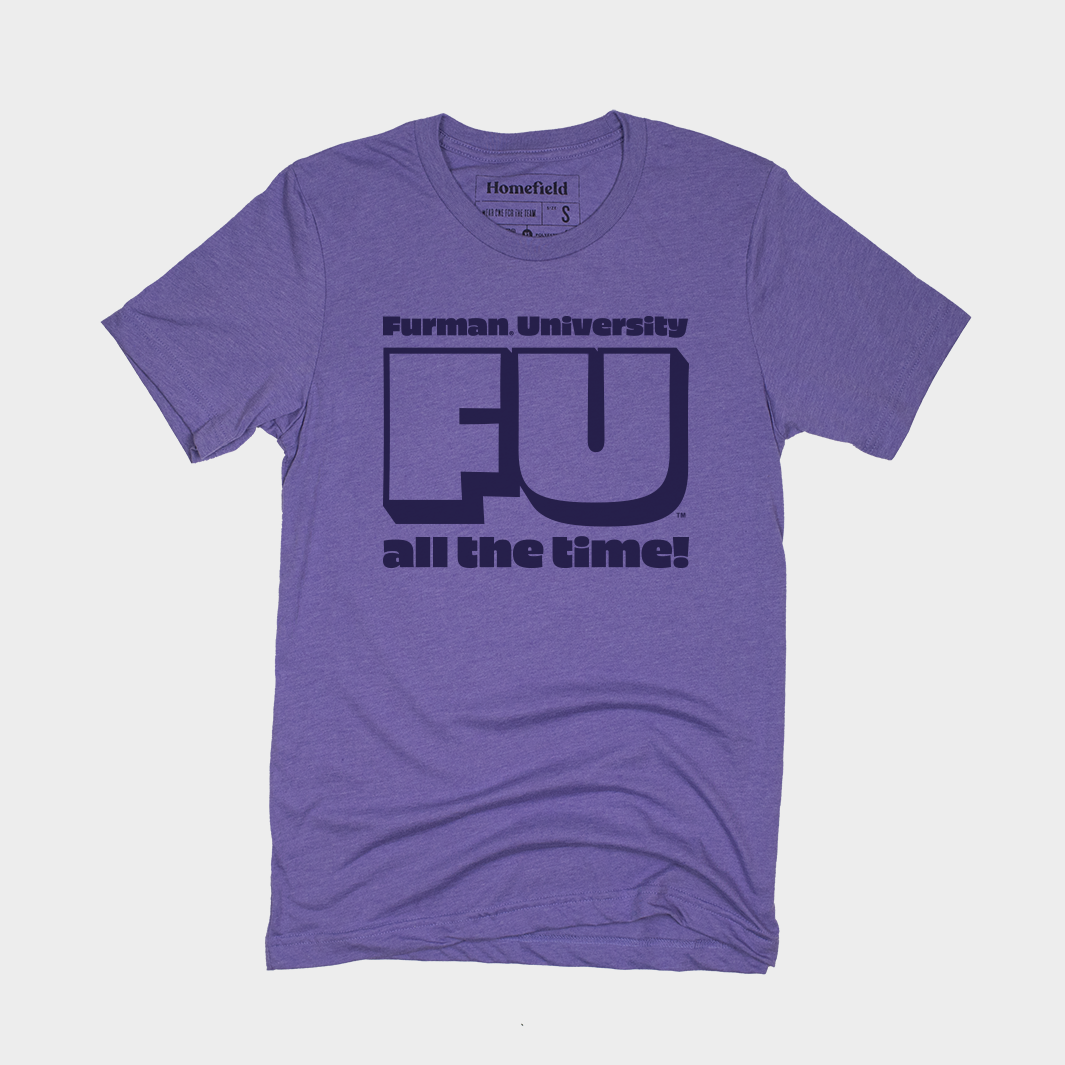 Retro Furman University FU All The Time Tee Hoodie, Sweatshirt | PureTeeCo.com