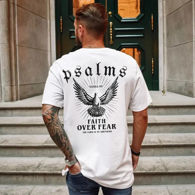 Faith Over Fear Christian Crewneck Christian Shirt Christian Streetwear Cotton Menswear Hoodie, Sweatshirt | PureTeeCo.com