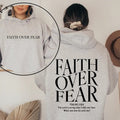 Faith Over Fear Christian Hoodie Christian Sweatshirt Jesus Hoodie Trendy Hoodie Bible Verse Hoodie Gift For Her...