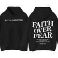 Faith Over Fear Christian Hoodie, Christian Pullover Hooded DRG Jesus, Hoodie Trendy Hoodie Bible Verse, Cotton Menswear...