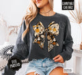 Fall Collage Bow Long Sleeve TShirt, Trendy Women's Autumn Tee Hoodie, Sweatshirt | PureTeeCo.com