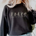 Fall Shirt, Dancing Skeleton Shirt, Happy Halloween Shirt, Halloween Tee Sweatshirt, Halloween Costume Shirt, Womens...