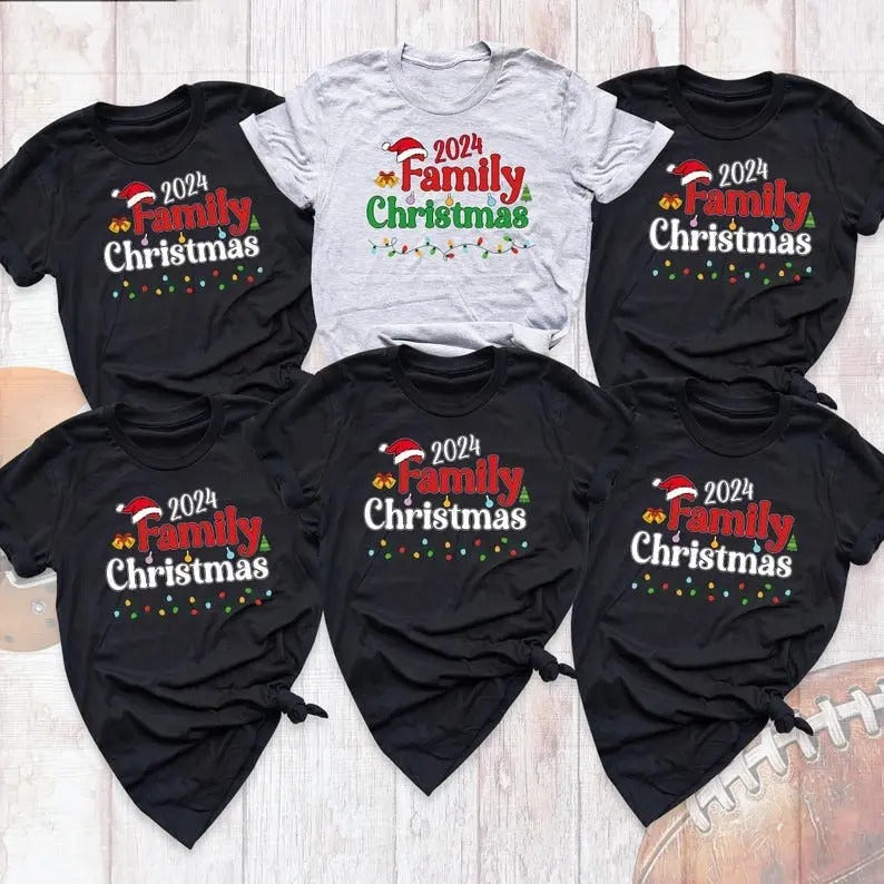 Family Christmas 2024 Shirt, Matching Christmas Santa Shirt, Christmas Party Shirt, Holiday Tshirt, Christmas Group...