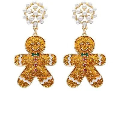 Fancy Gingerbread Glitter Earrings T-Shirts, Hoodie, Sweatshirt | PureTeeCo.com