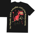 Fashion devil letter print loose regular T-shirt - Naughty Clothes Men Hoodie, Sweatshirt | PureTeeCo.com